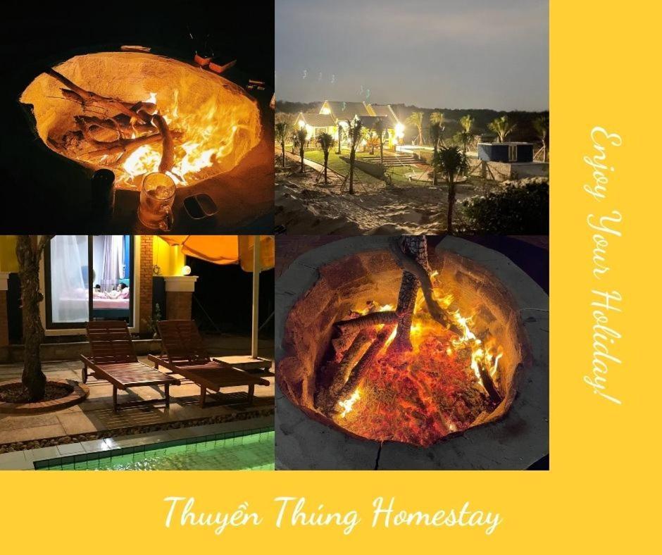 Thuyen Thung Homestay Pho Tri Exterior foto